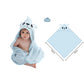 Serviette de bain à capuche Lion mignon – Peignoir de bain doux en bambou pour enfants