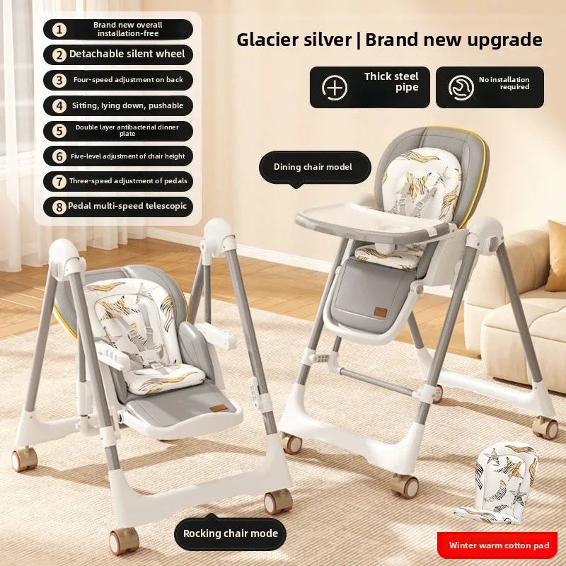 Foldable Baby Highchair – Multifunctional Portable Feeding Seat