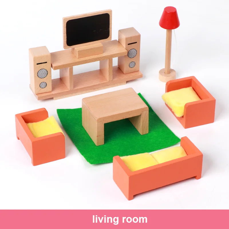 Mini meubles en bois – Amusez-vous dans la salle de jeux !