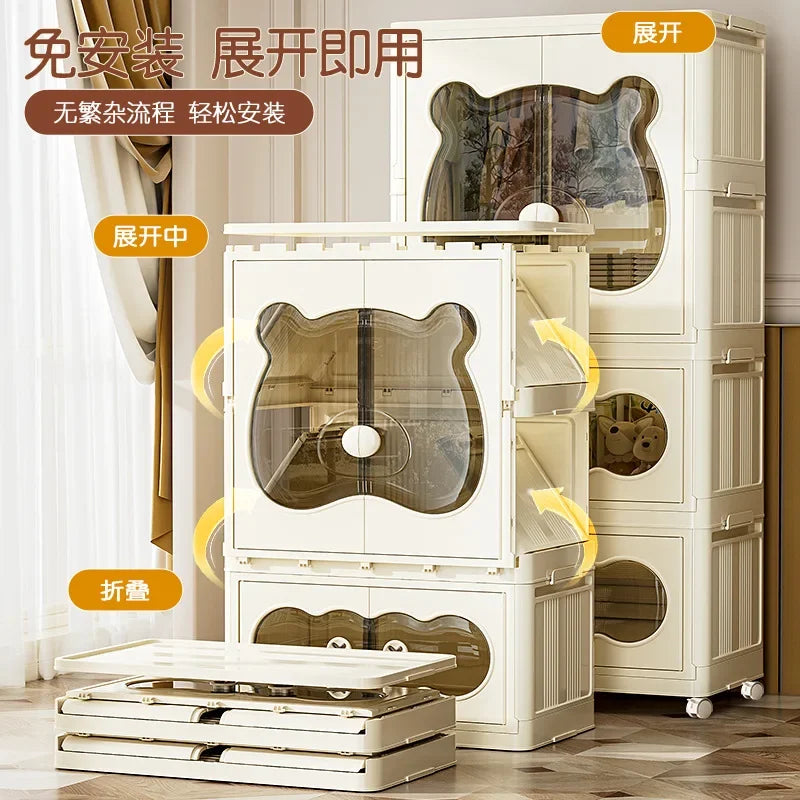 Armoire bébé pliable – Placard et meuble de rangement en plastique