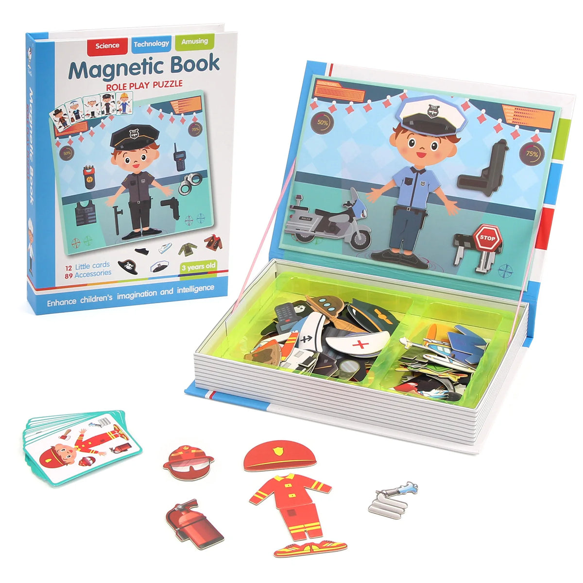 Livre de puzzles magnétiques 3D – Jeu éducatif pour enfants