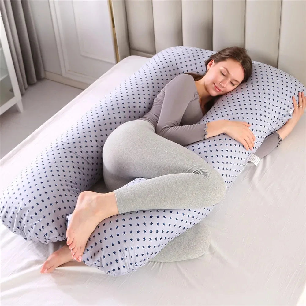 “U-Shaped Pregnancy Pillow – Maternity Waist Support Cushion