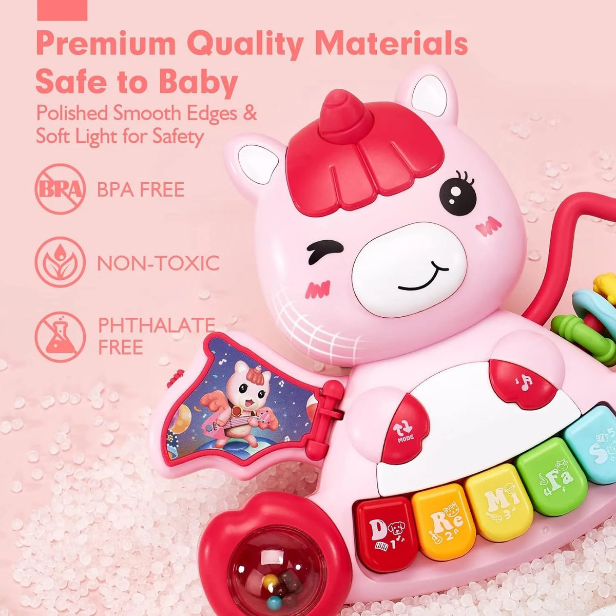 Unicorn Baby Piano – Lights, Music & Learning!