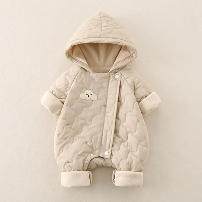 Grenouillère douillette rembourrée en coton pour bébé