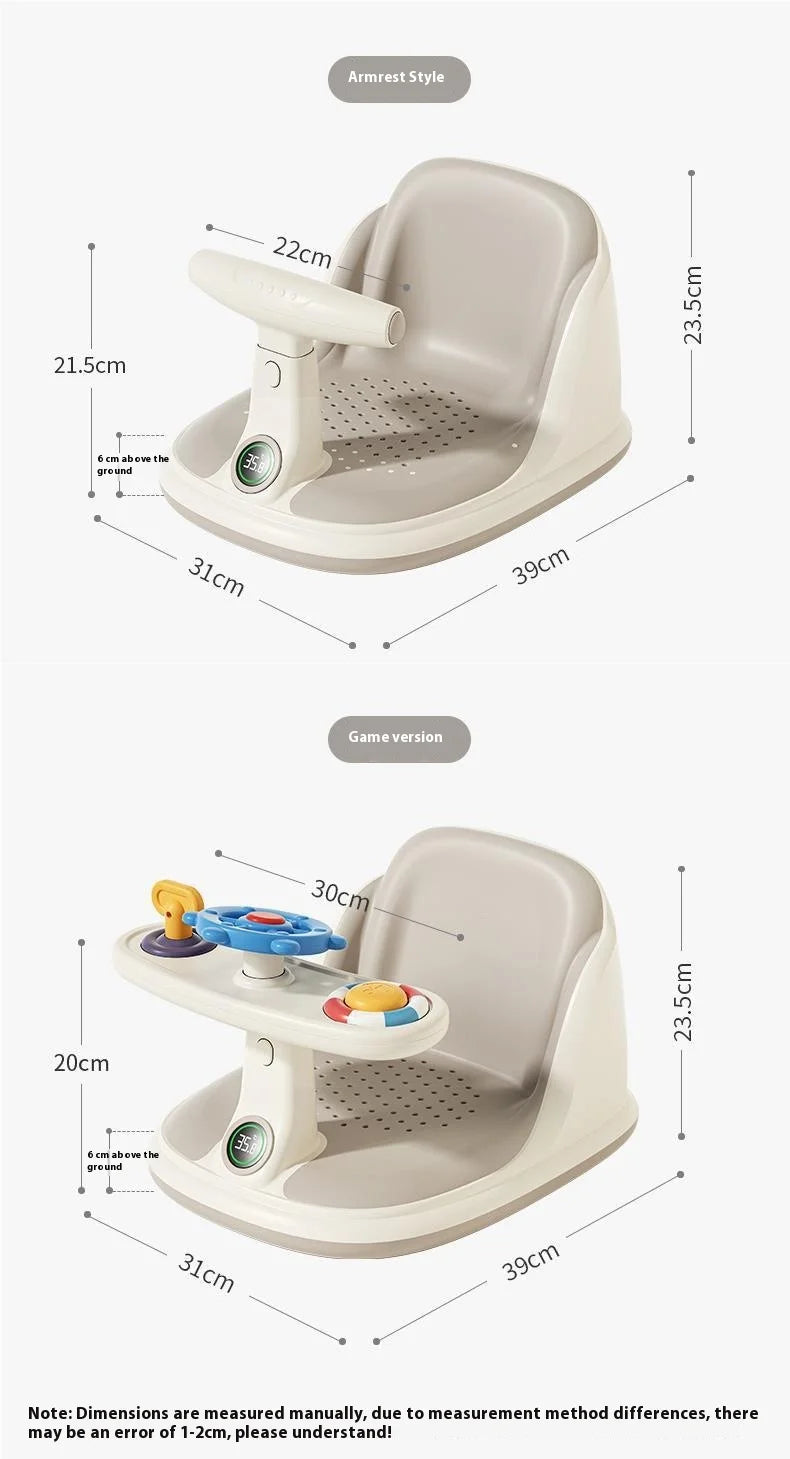 Portable Kids Shower Seat – Safe Stand for Newborns & Toddlers