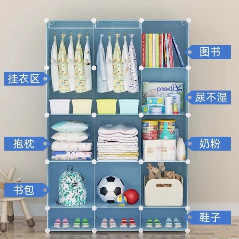 Organisateur de garde-robe pour bébé – Armoires à portes coulissantes pour enfants