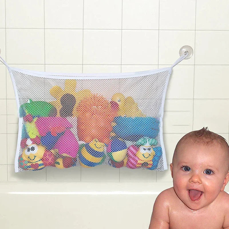 Sac de rangement pour jeux de bain bébé – Filet pour poupées et jouets
