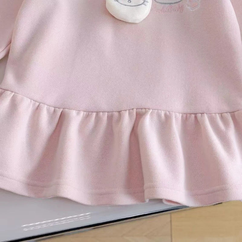 Robe Hello Kitty bleu marine – Adorable tenue d'automne pour bébé