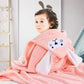Thickened Baby Hooded Bath Towel – Soft Cotton Cloak & Wearable Blanket