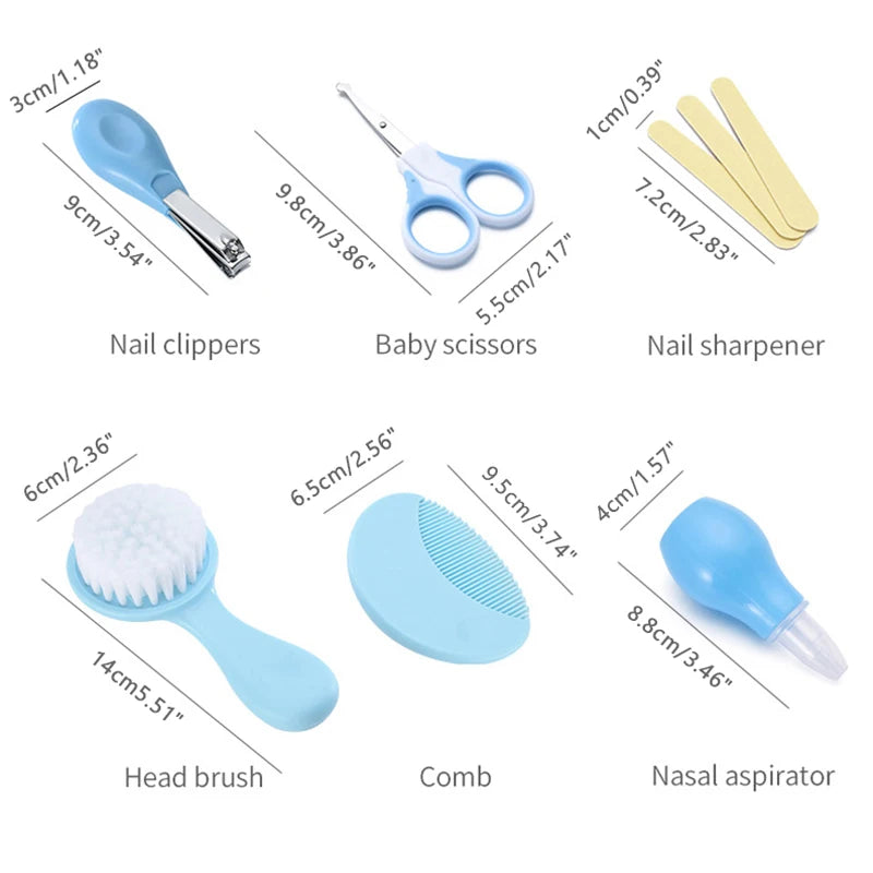 6-Piece Baby Care Kit – Grooming Tools with Storage Bag