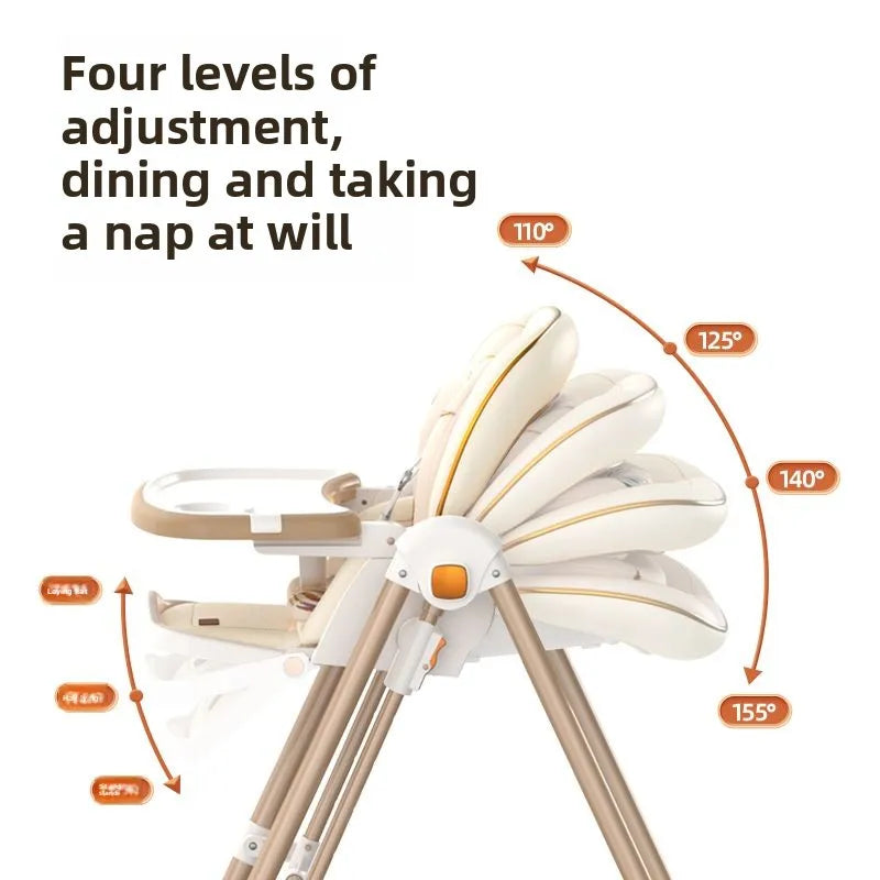 Foldable Baby Highchair – Multifunctional Portable Feeding Seat