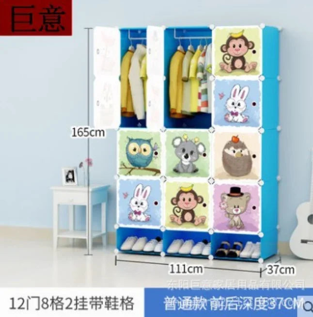 Baby Clothes Wardrobe – Kids Storage Cabinet, Plastic & Simple