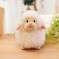 Mouton en peluche barbe à papa – Peluche alpaga douce pour enfants