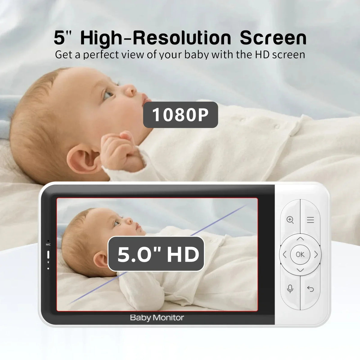 Baby Monitor 5″ B6TS HD Dual Mode App Control