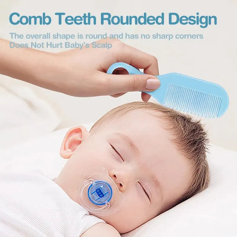 10-Piece Newborn Baby Grooming Kit – Safe Nail Clippers, Brush & Comb
