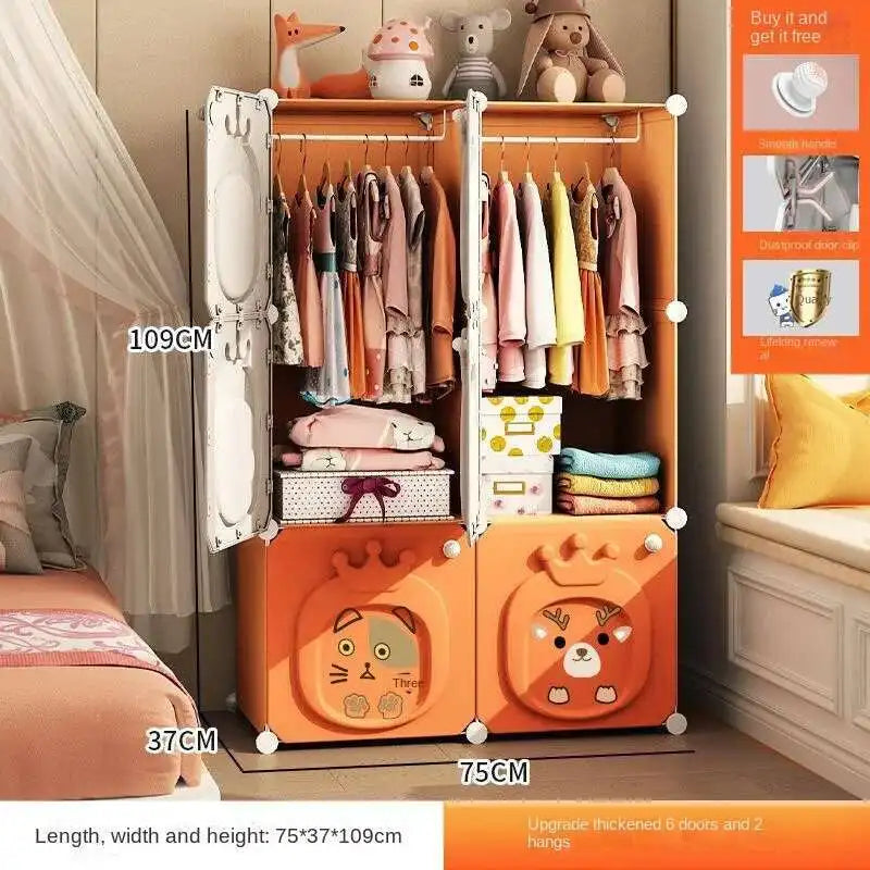 Armoire pliante – Placard bébé en plastique et rangement cubique