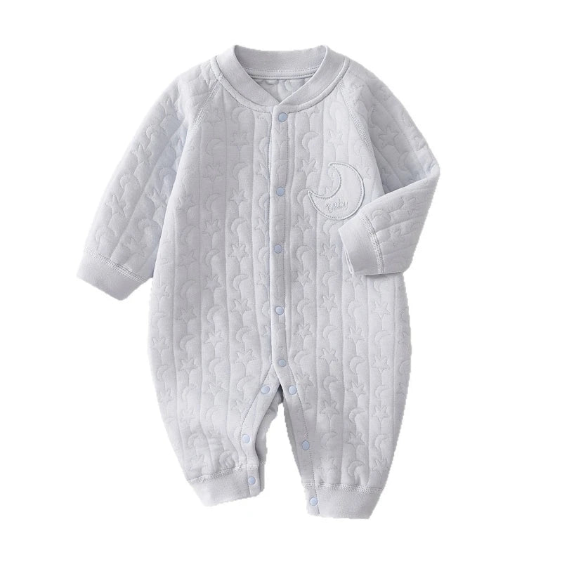 Warm Long-Sleeve Baby Jumpsuit