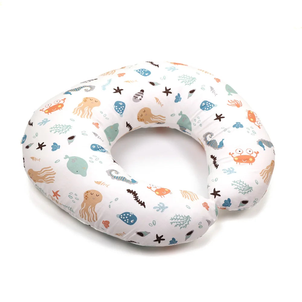 Soft U-Shaped Pillow for Baby Nursing and Pregnancy Comfort