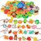 Montessori Wooden Bead Toy – Cartoon Fruit & Animal Stringing Game