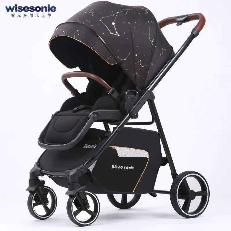 2-in-1 Portable Multifunctional High Landscape Baby Stroller (0–3Y)