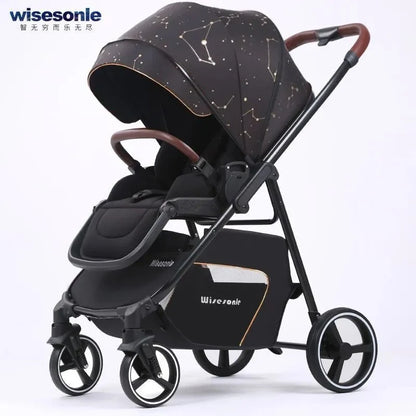 2-in-1 Portable Multifunctional High Landscape Baby Stroller (0–3Y)