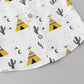 2-Piece Kids Summer Outfit – Cotton Triangle Print Shirt & Shorts Set