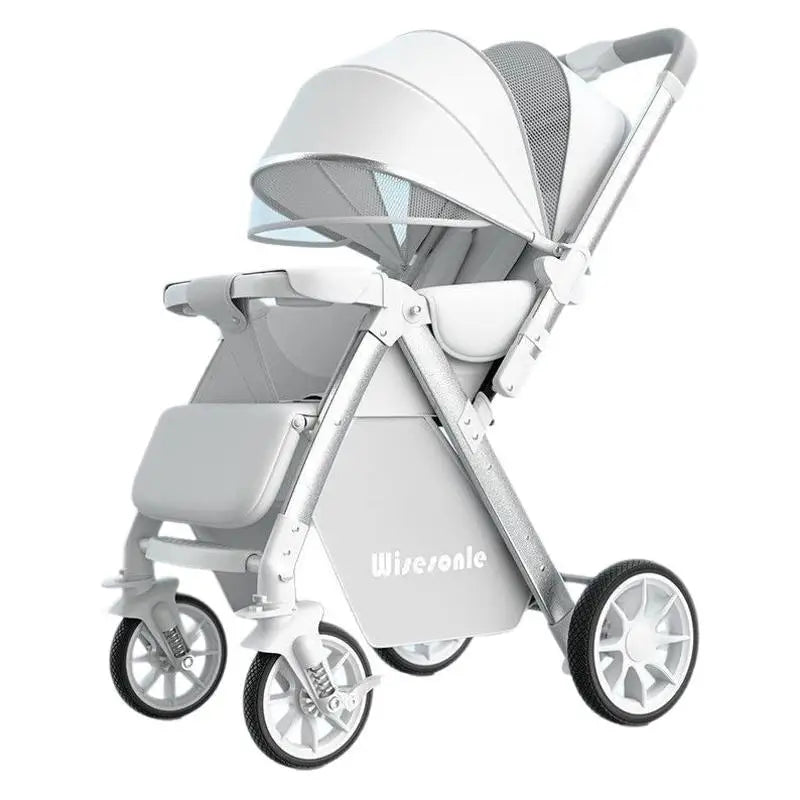 2-in-1 Reversible Lightweight Stroller – High-View Foldable Design for Newborns & Toddlers