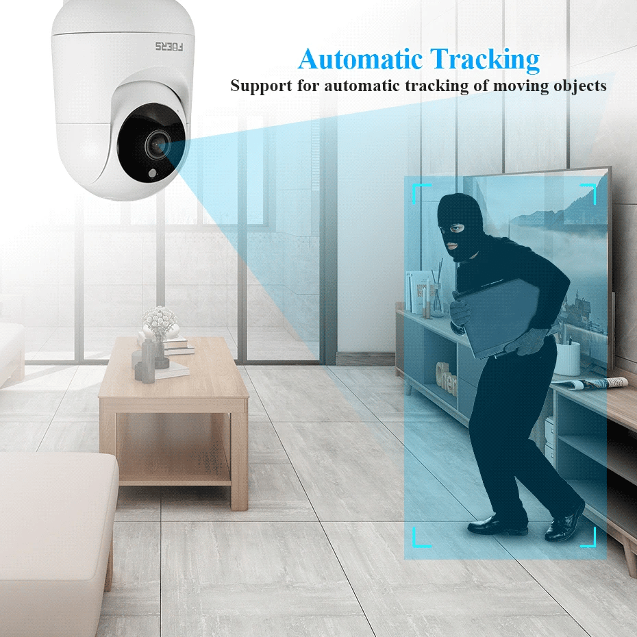 Fuers 5MP WiFi Smart Camera with AI Motion Tracking