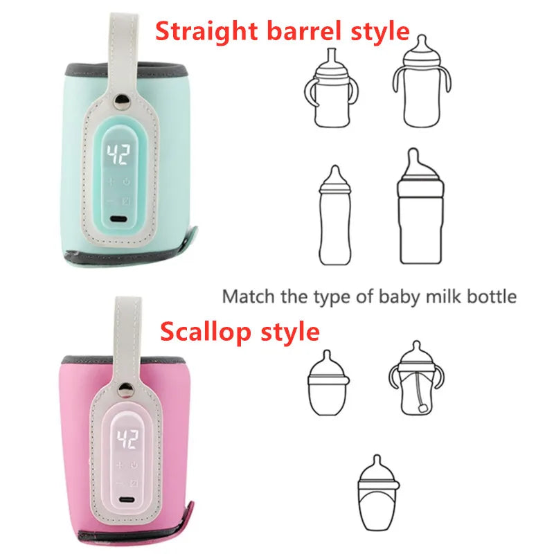 Baby Feeding Bottle Heater | USB Portable Insulated Warmer Bag