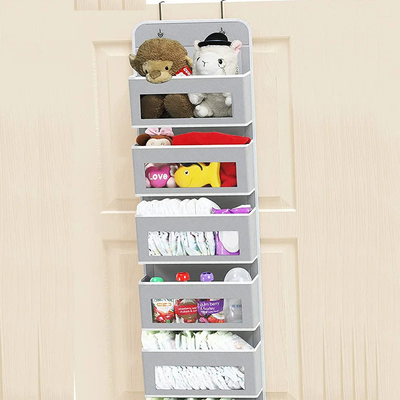 Wall-Mounted Hanging Storage Bag – Organizer for Baby Toys & Dolls