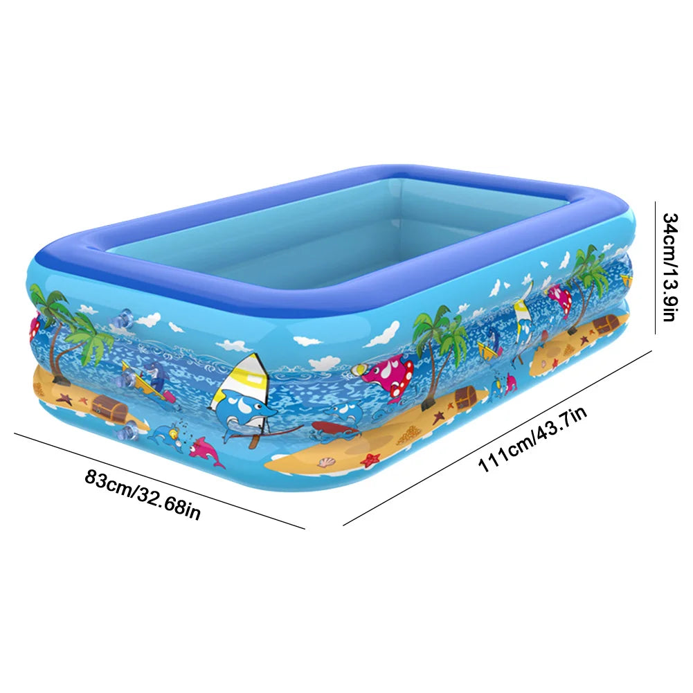 Baby Inflatable Pool – Removable Family Swimming Pool for Hot Days