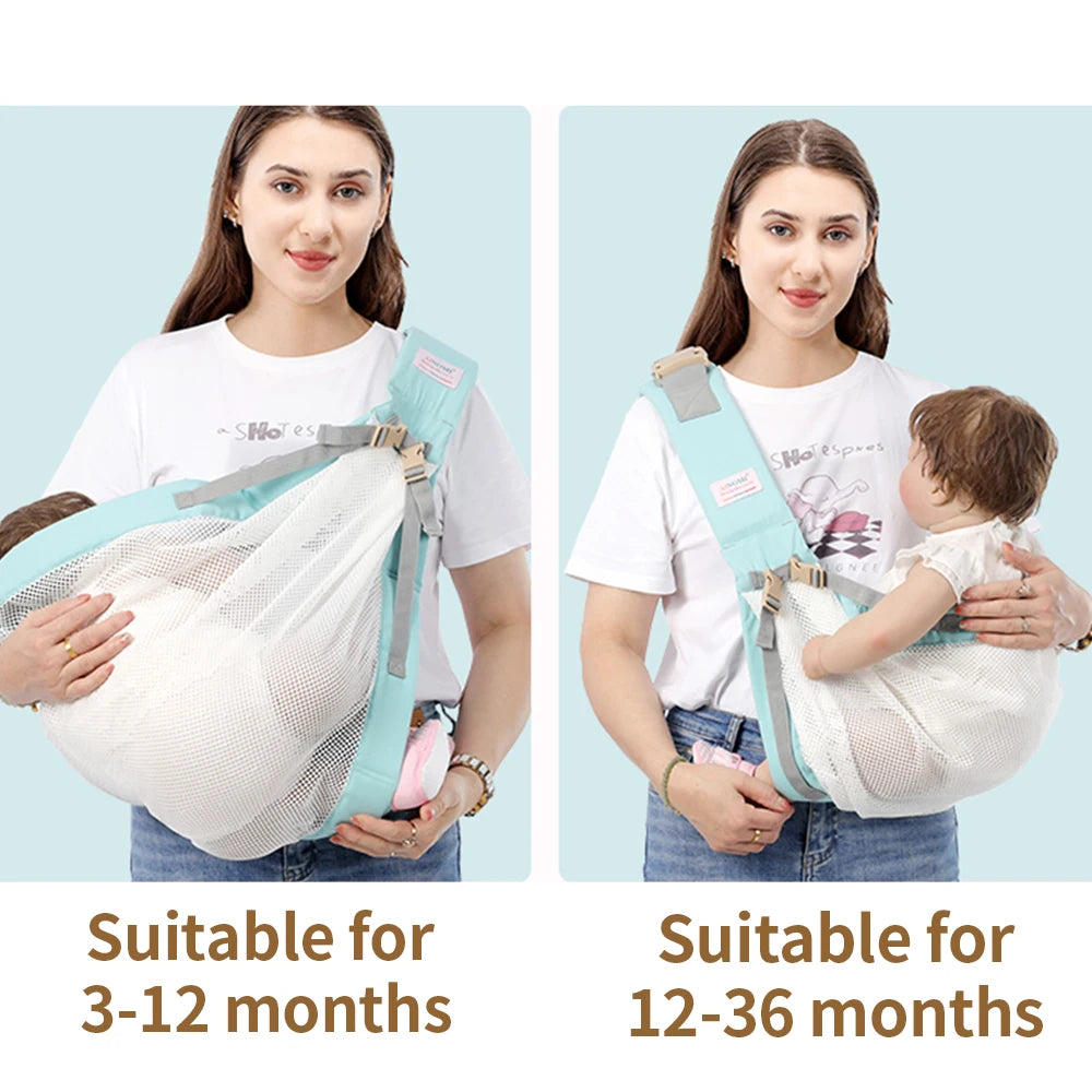 Porte-bébé ajustable en maille 3D – Confortable et respirant