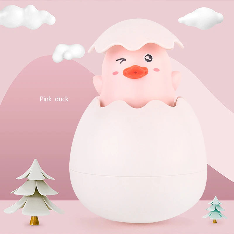 Ensemble de jouets de bain amusants – Roue à eau en forme de canard avec ventouses puissantes pour enfants