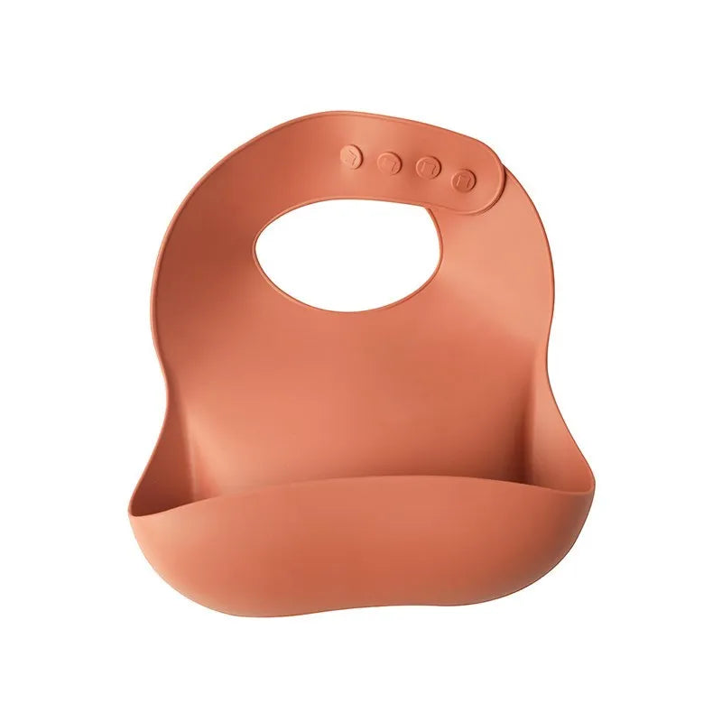 Bavoir d'allaitement en silicone ajustable et mignon