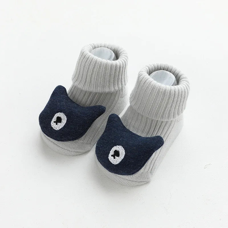 Chaussettes antidérapantes Kawaii à motifs animaux