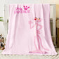 MINISO Pink Panther Flannel Blanket Suitable for Bedroom, Iving Room,sofa,student Nap,office Nap,camping Trip,children's Gift