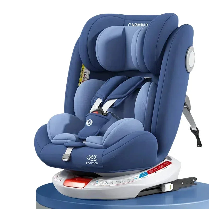 Child Safety Car Seat 0-12Y | 360° Rotation, ISOFIX Steel Interface