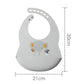Bavoir d'allaitement en silicone ajustable et mignon