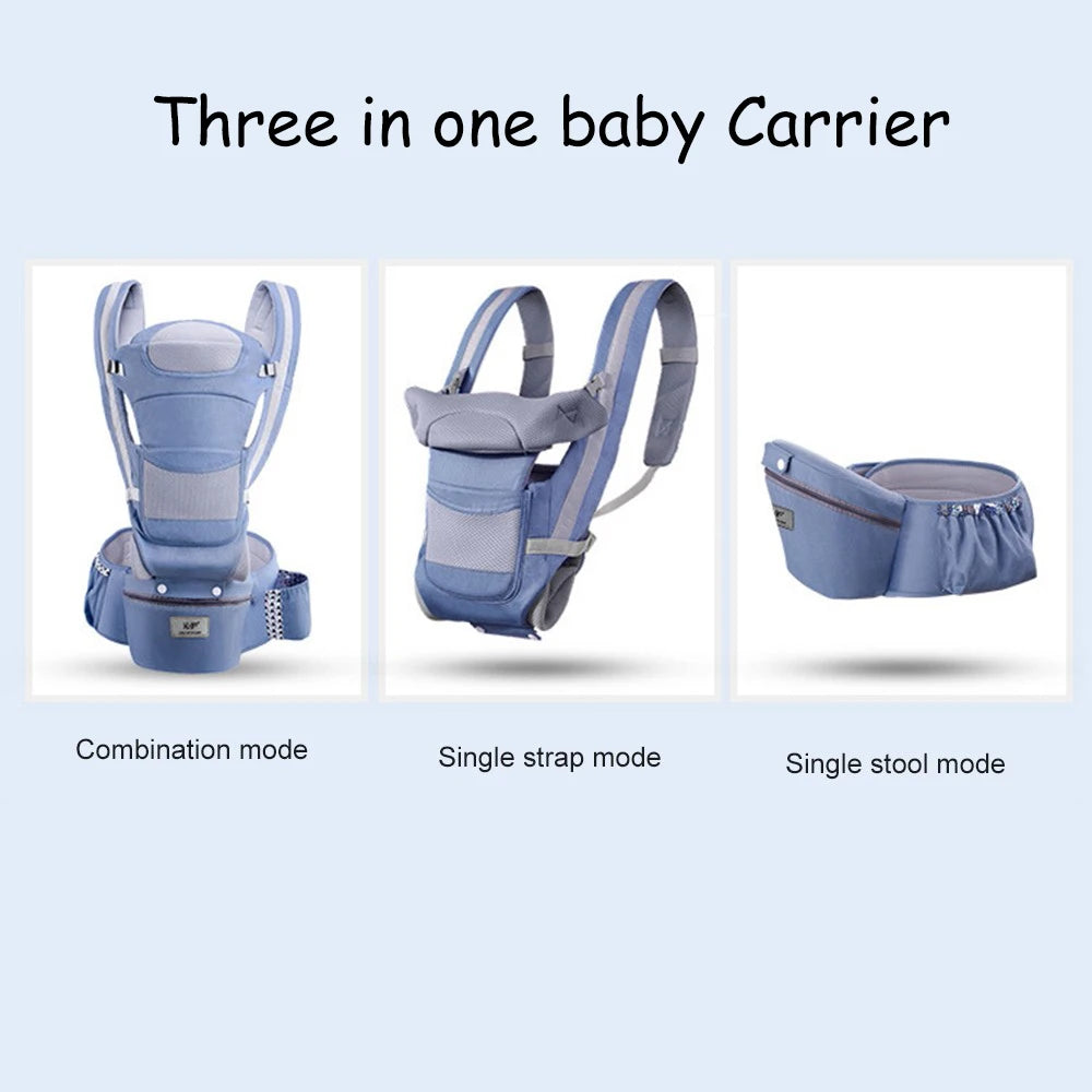 Ergonomic Front-Facing Baby Carrier with Hipseat – Travel Friendly
