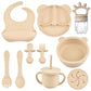 Kit d'alimentation pour bébé – 9 pièces en silicone avec bavoir