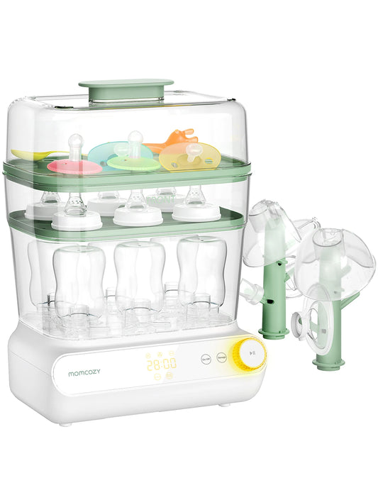 Momcozy Universal Bottle Sterilizer | 3 Layers, Smart Touch & Auto-Off Safety