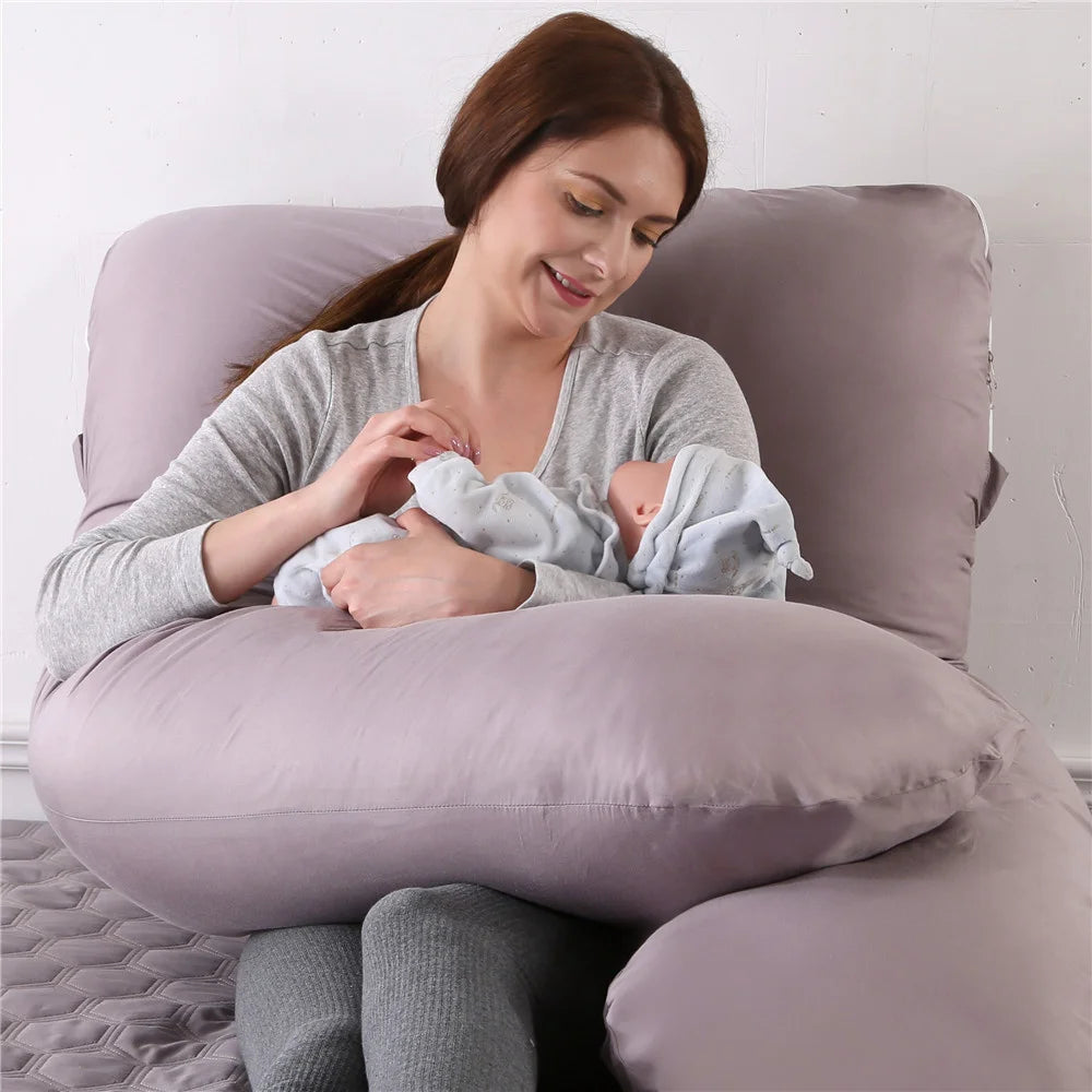 Coussin de grossesse intégral en forme de U 2022 – Allaitement et sommeil avec housse amovible
