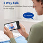 Babyphone PTZ 5,5 pouces, portée de 300 m, vision nocturne, berceuses