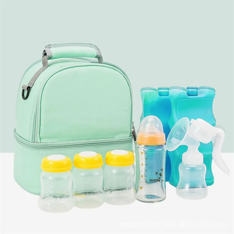 Sac à lait pour tire-lait à double isolation