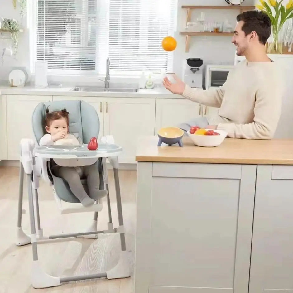 Smart Baby High Chair – Swing Function & Detachable Double Tray