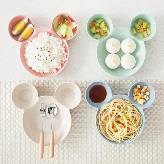 Toddler Breakfast & Dinner Plate – Fun Cartoon Design