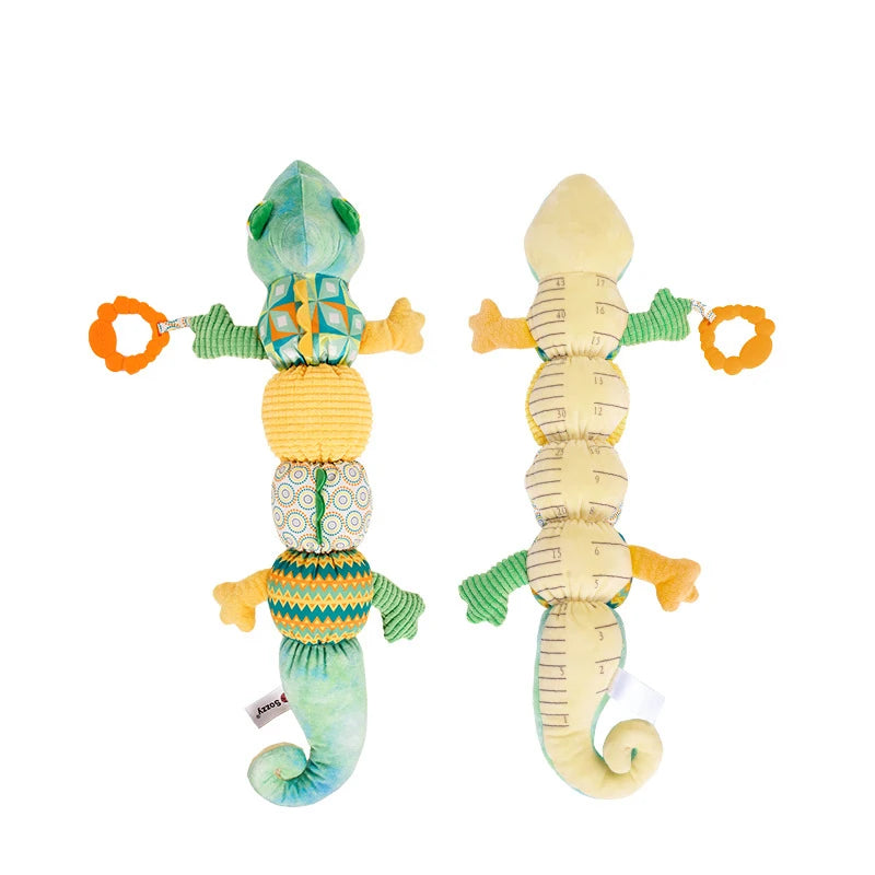 Soft Plush Chameleon and Crocodile Interactive Musical Baby Toy
