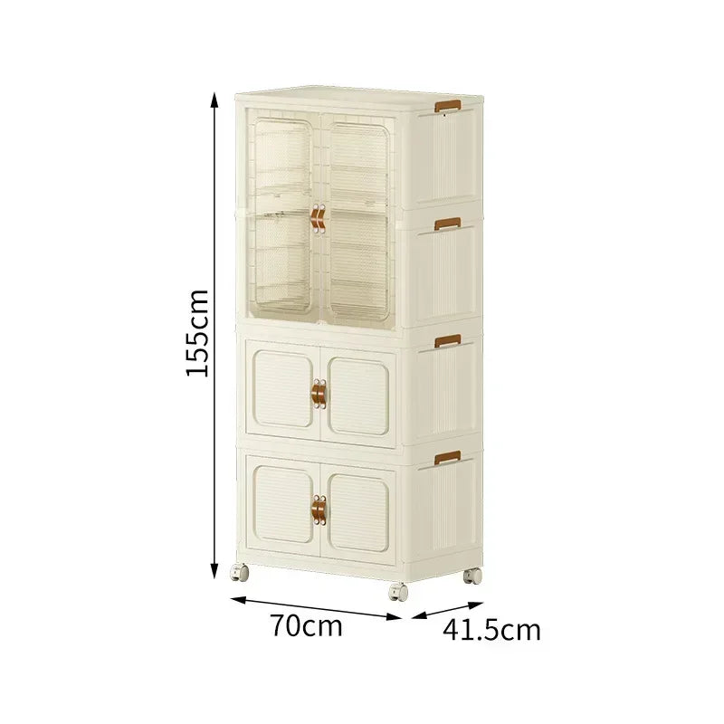 Grande boîte de rangement pliable – Armoire enfant mobile