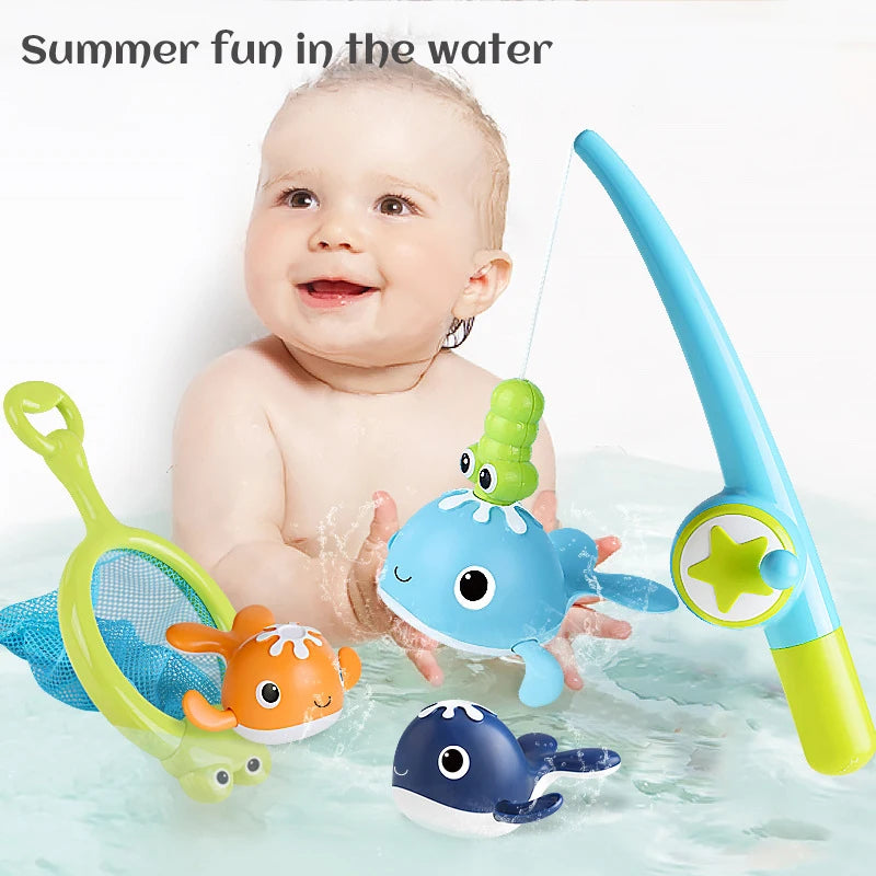 Interactive Baby Bath Toys – Pool & Water Play Animal Fishing Set