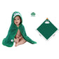 Serviette de bain à capuche Lion mignon – Peignoir de bain doux en bambou pour enfants